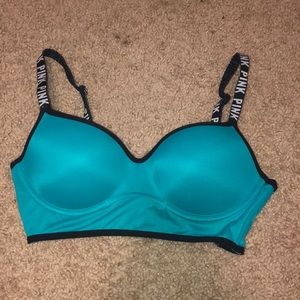turquoise PINK bra